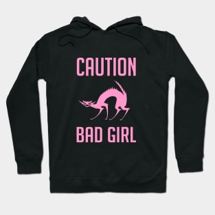Caution Bad Girls Hoodie